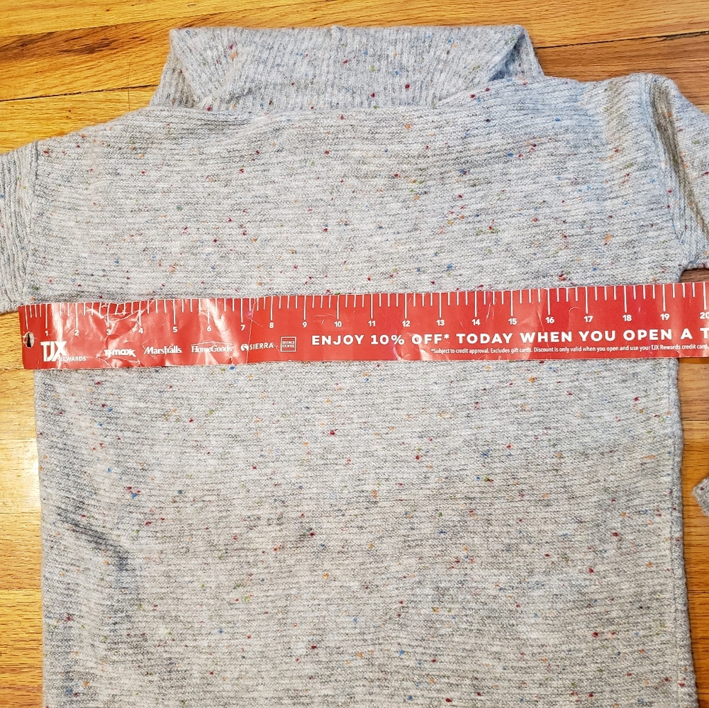 LOFT FLECKED COWL NECK TUNIC SWEATER - Picture 4 of 4